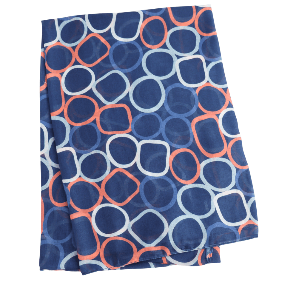 Circles Lightweight Scarf - Simply Rye