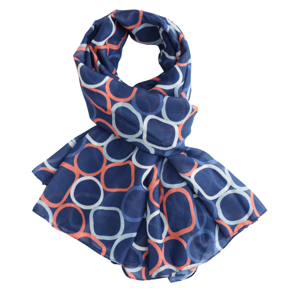 Circles Lightweight Scarf - Simply Rye