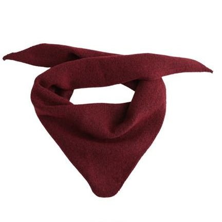 Clara Medium Triangle Scarf - Burgundy - Simply Rye