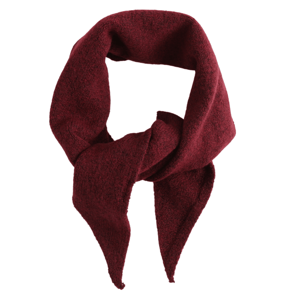 Clara Medium Triangle Scarf - Burgundy - Simply Rye