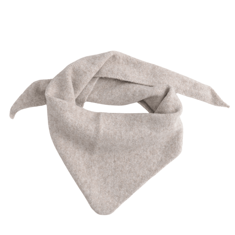 Clara Medium Triangle Scarf - Mushroom - Simply Rye