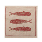 Coastal Napkin - Green Lobster/Red Fish - Simply Rye