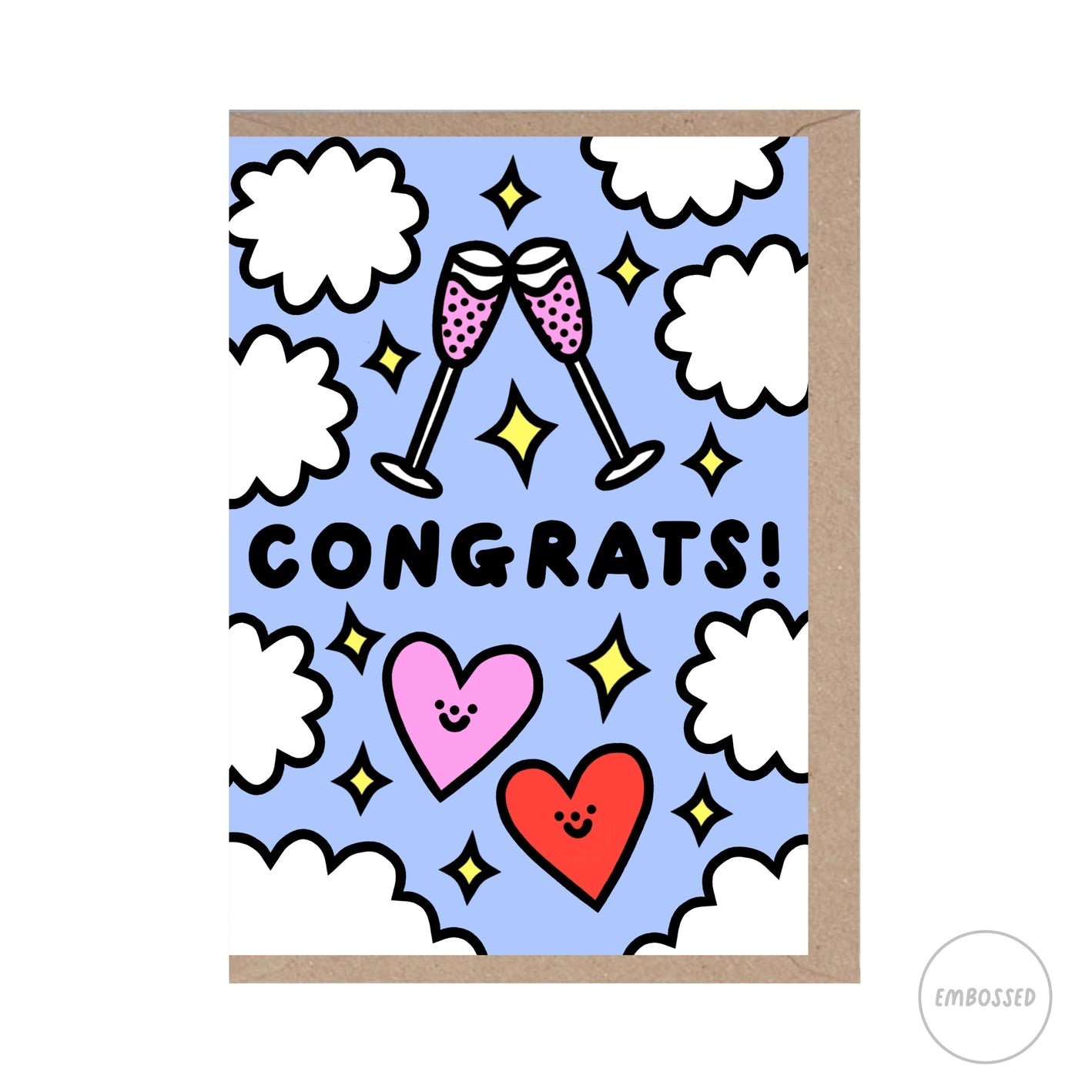 ‘Congrats’ Wedding Card - Simply Rye