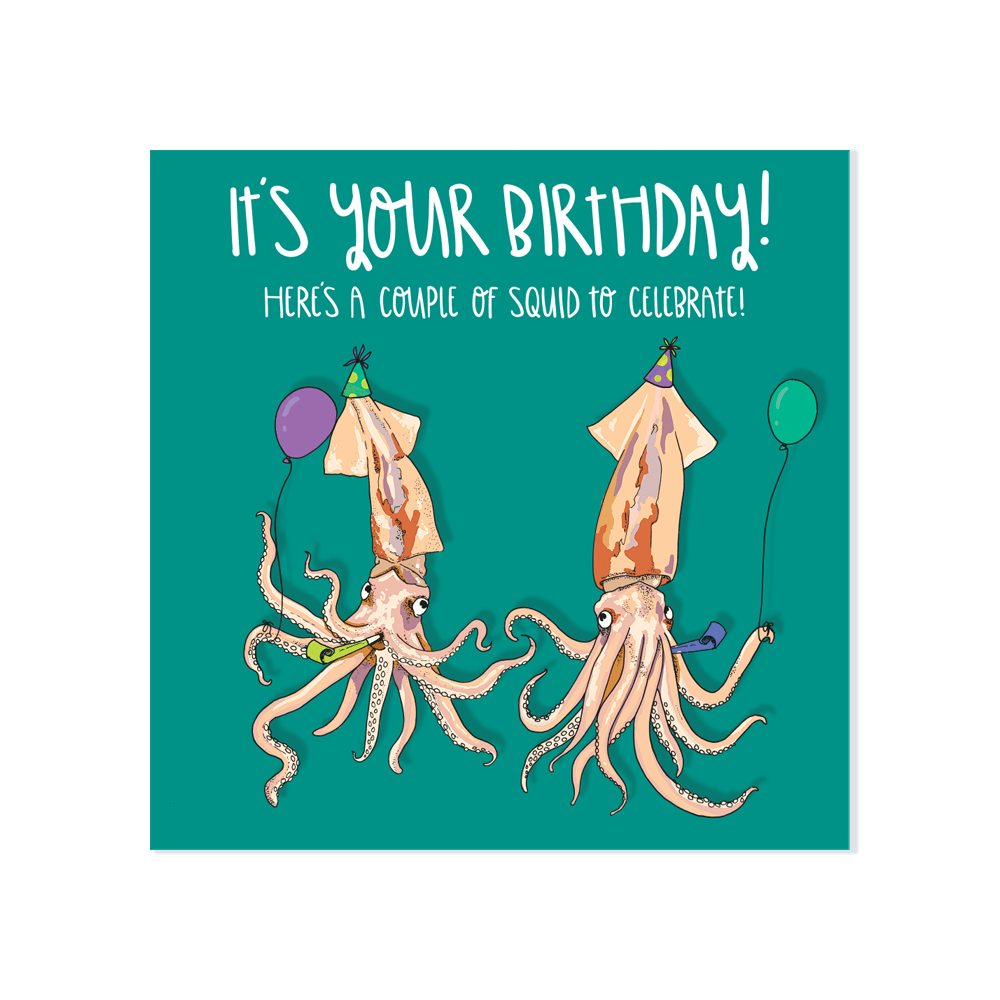 ‘Couple of Squid to Celebrate’ Card - Simply Rye