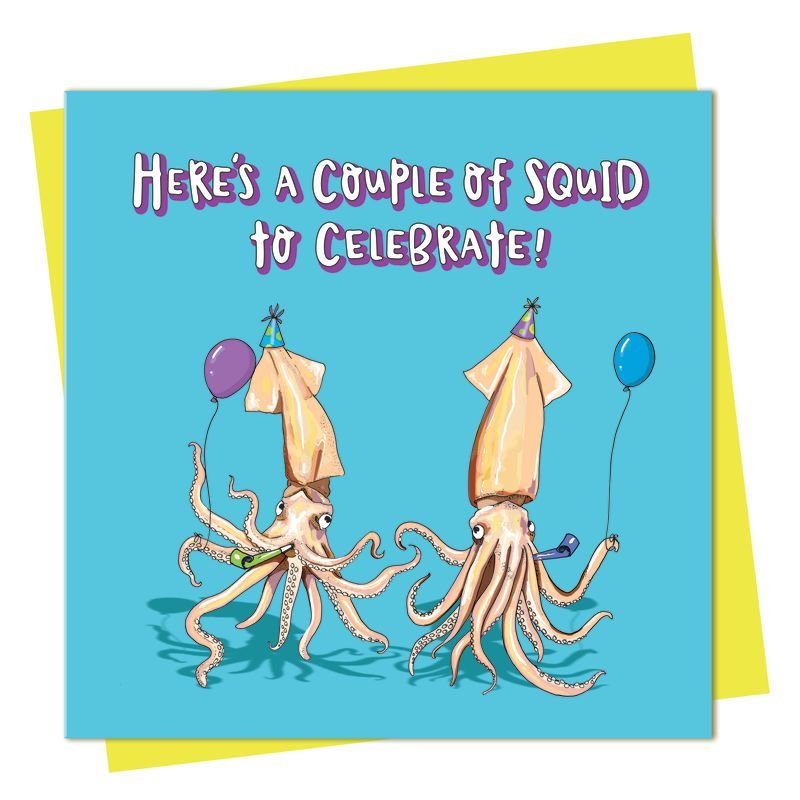 ‘Couple of Squid to Celebrate’ Card - Simply Rye