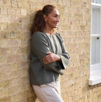 Crew Neck Bell Sleeve Jumper - Khaki - Simply Rye