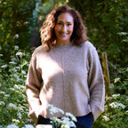 Crew Neck Seam Detail Jumper - Mink - Simply Rye