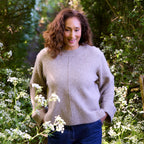 Crew Neck Seam Detail Jumper - Mink - Simply Rye