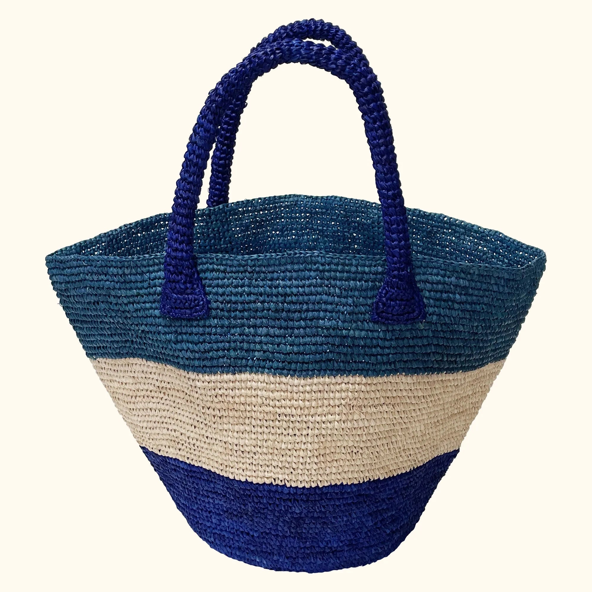 Crochet Bucket Bag - Blues - Simply Rye