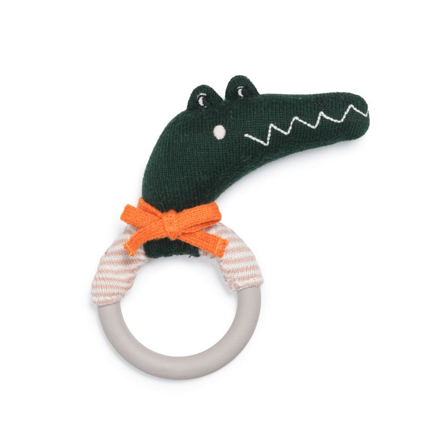 Crocodile Teething Rattle - Simply Rye