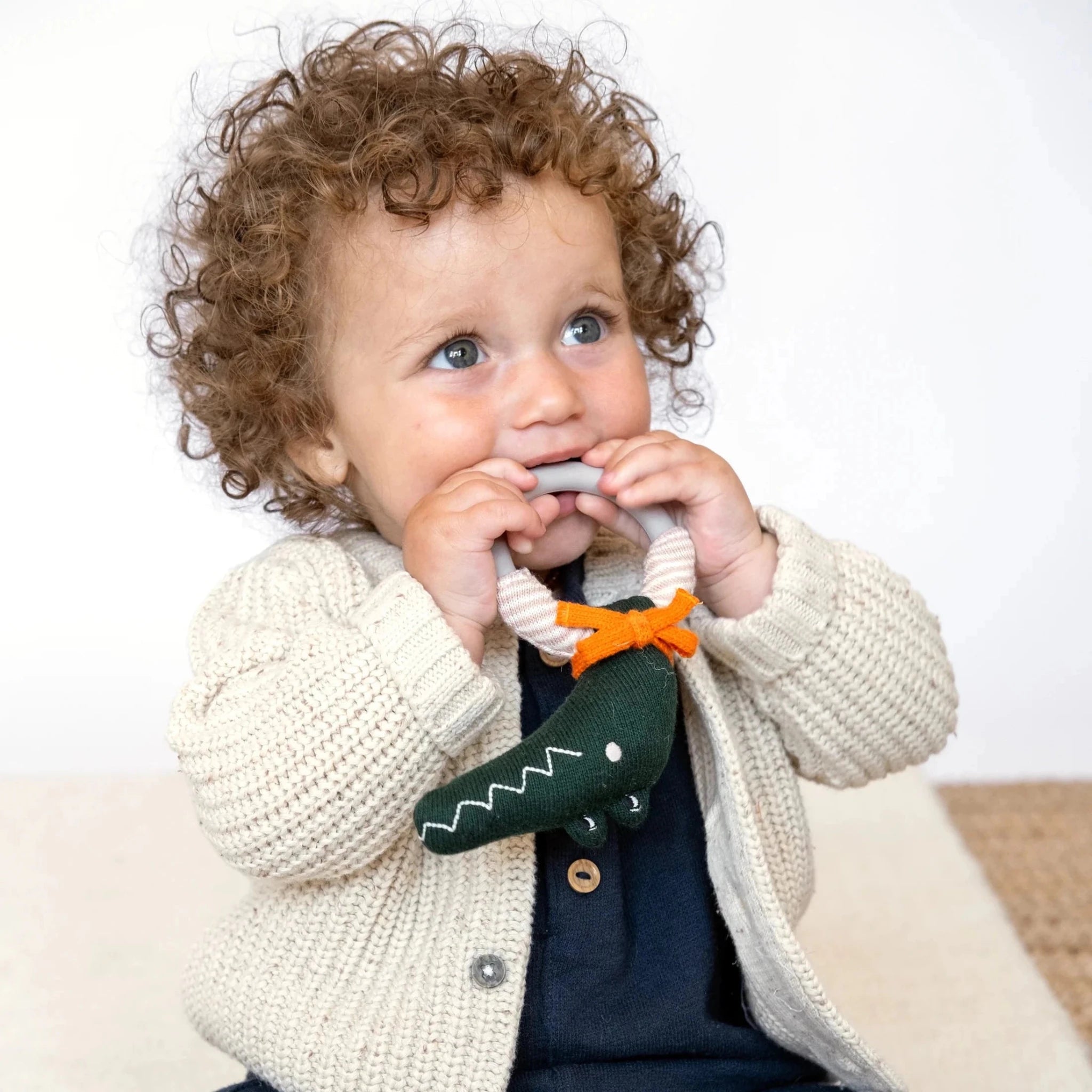 Crocodile Teething Rattle - Simply Rye
