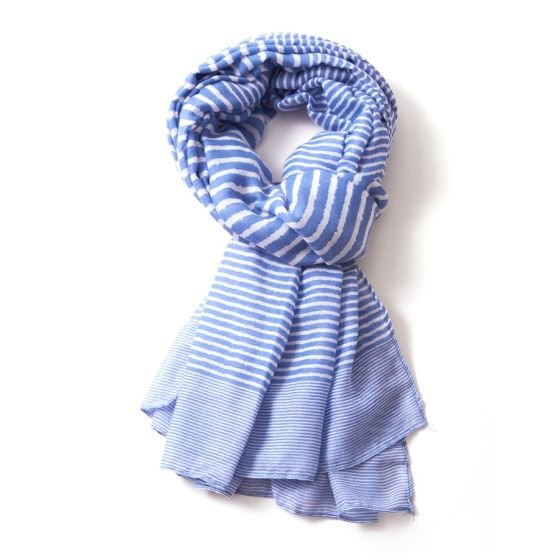 Cross Stripes Lightweight Scarf - Simply Rye