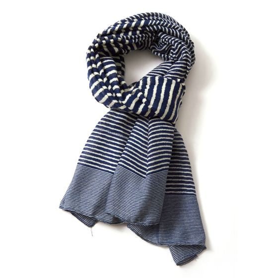 Cross Stripes Lightweight Scarf - Simply Rye