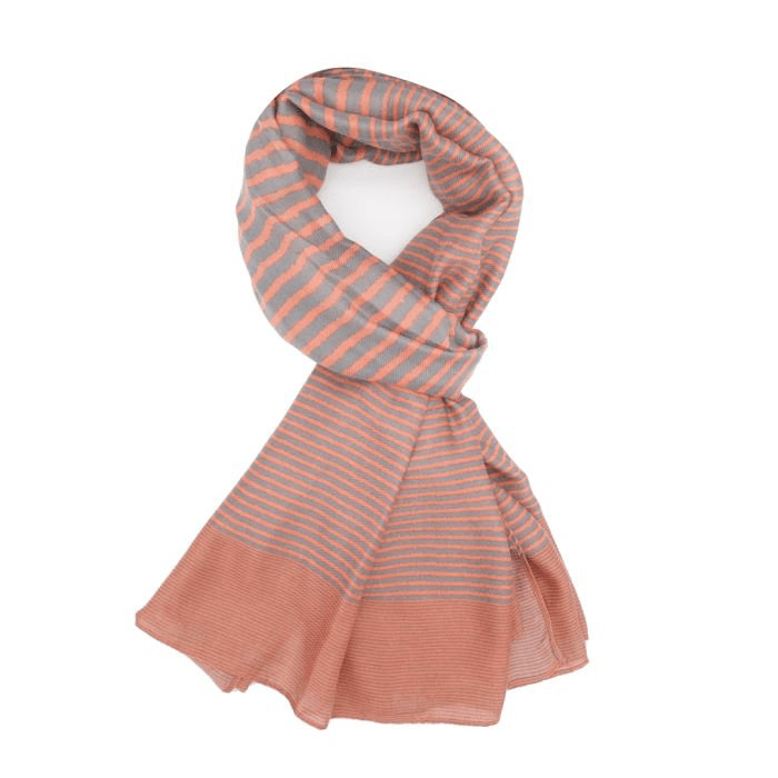 Cross Stripes Lightweight Scarf - Simply Rye