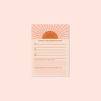 Daily Gratitude Pad - Sun Ray - Simply Rye