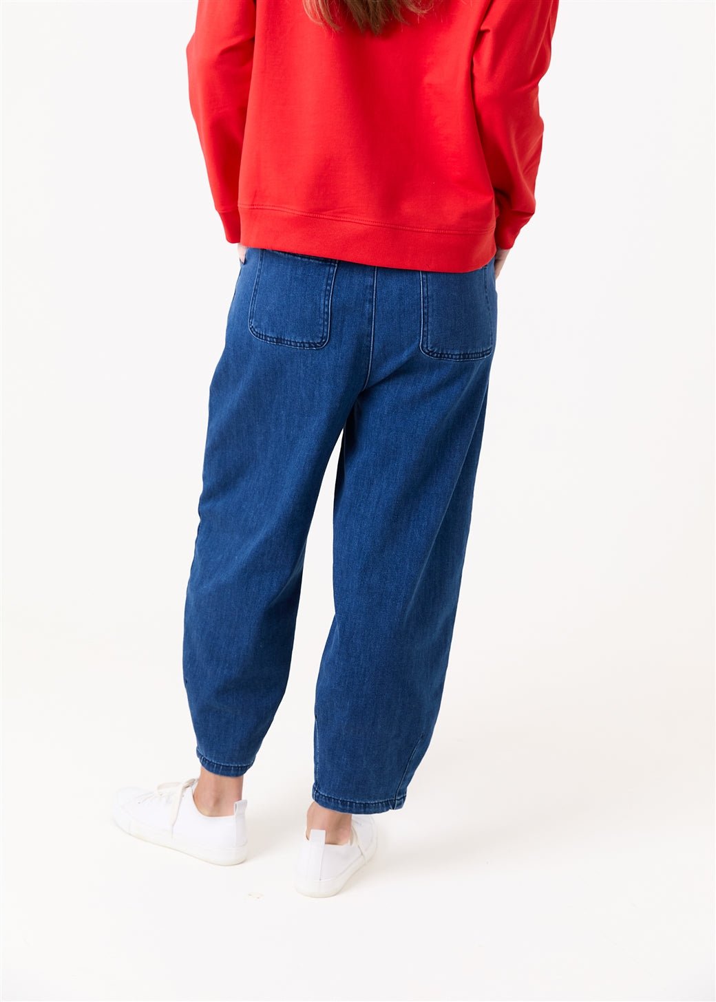 Denim Barrel Leg Trouser - Simply Rye