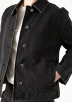Denim Shacket - Washed Black - Simply Rye