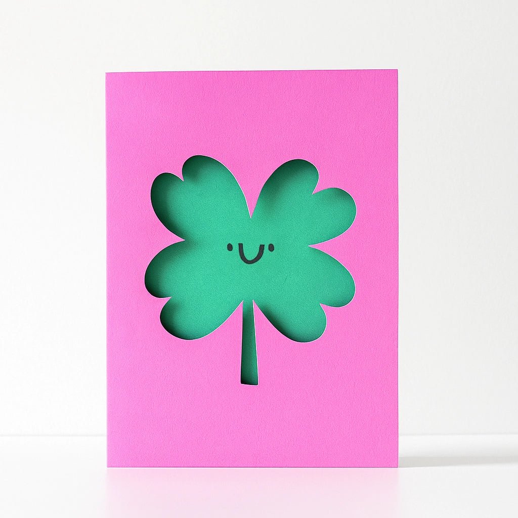 Die Cut Clover Card - Simply Rye