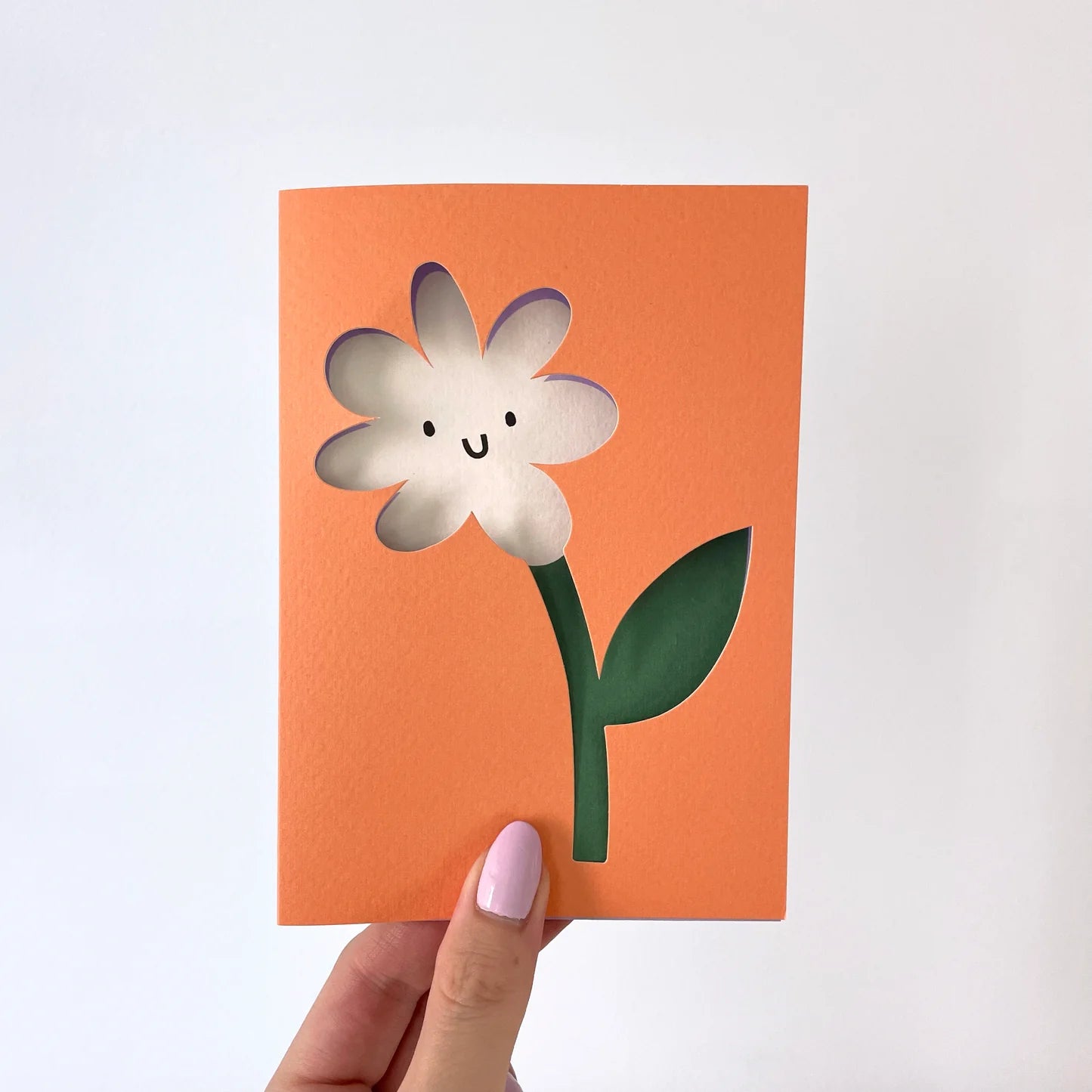 Die Cut Flower Card - Simply Rye