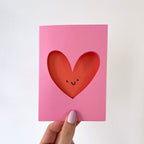 Die Cut Heart Card - Simply Rye