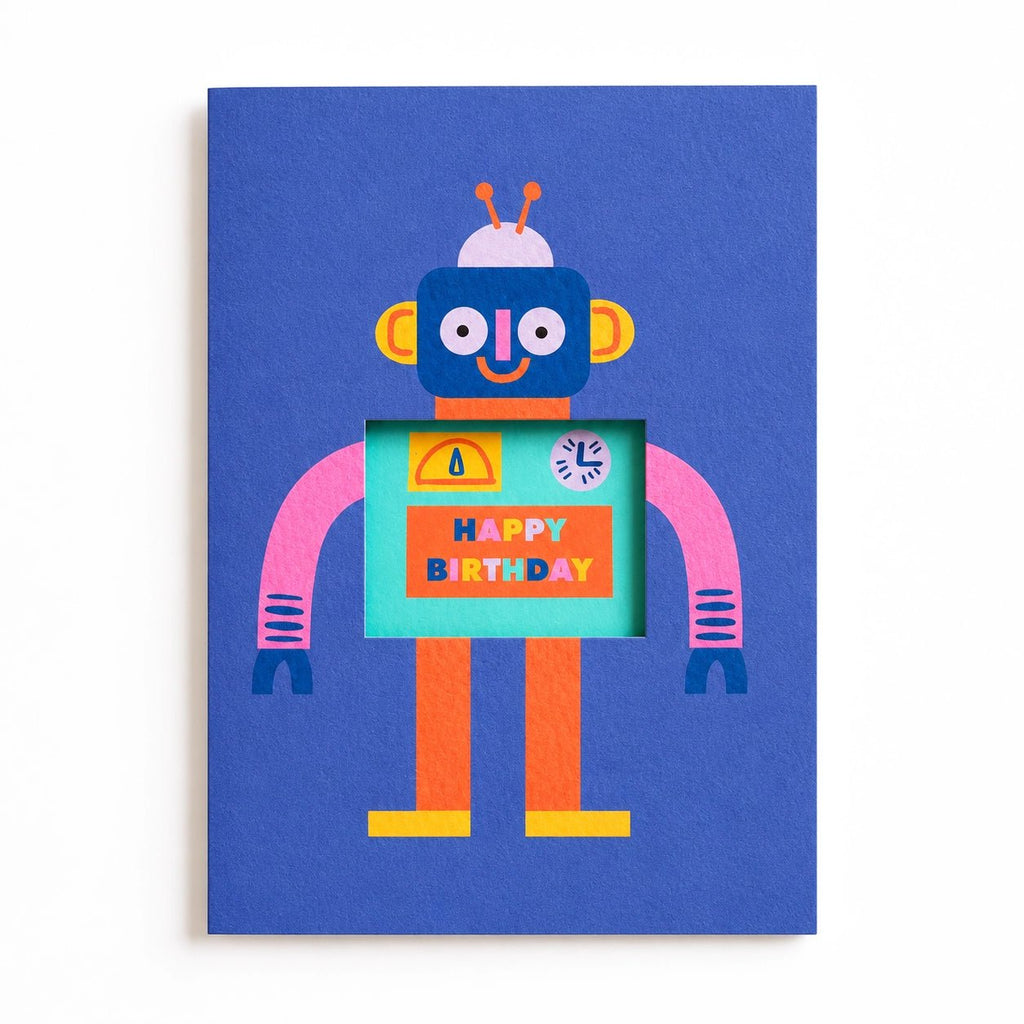 Die Cut Robot Birthday Card - Simply Rye