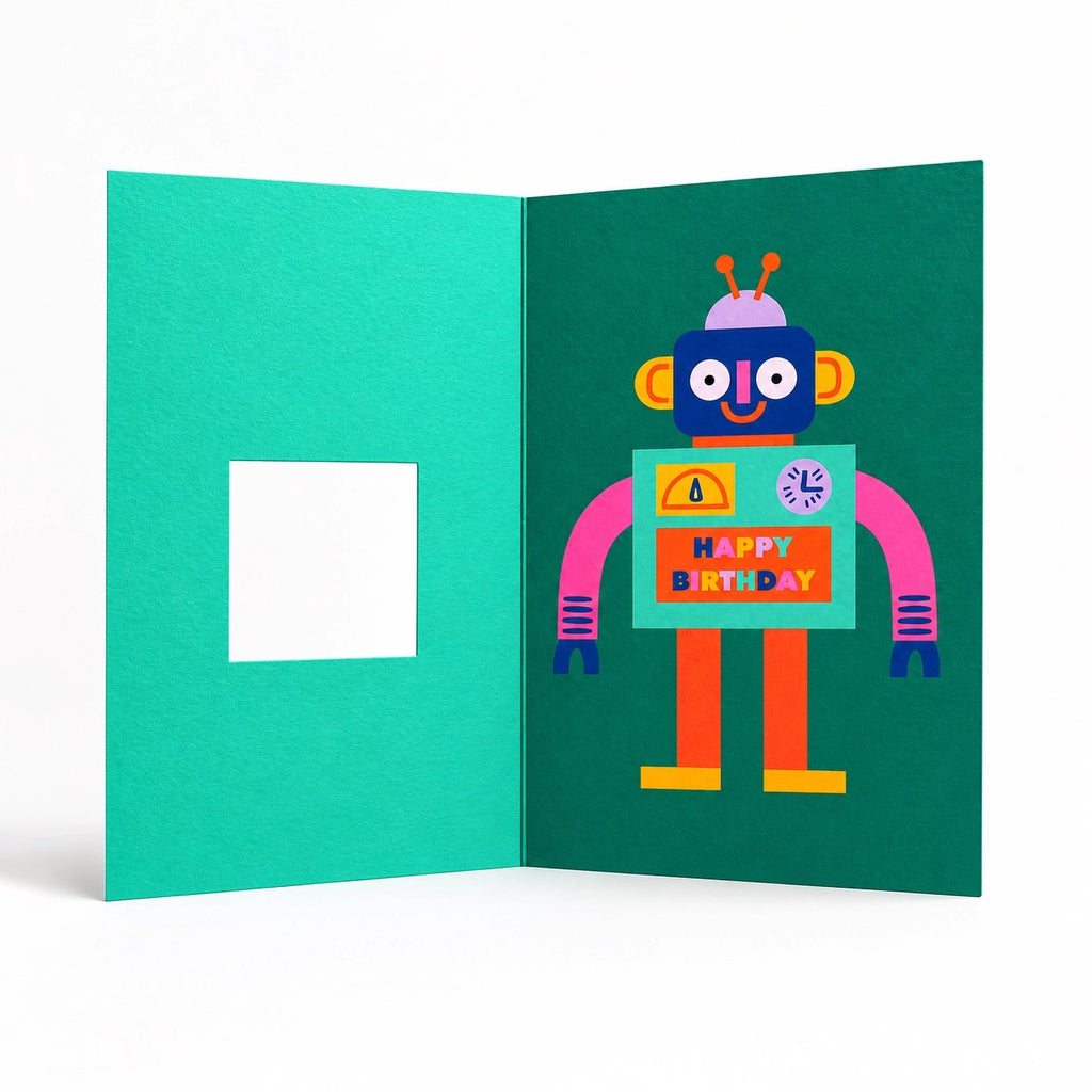 Die Cut Robot Birthday Card - Simply Rye