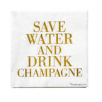 'Drink Champagne' Napkins - Simply Rye