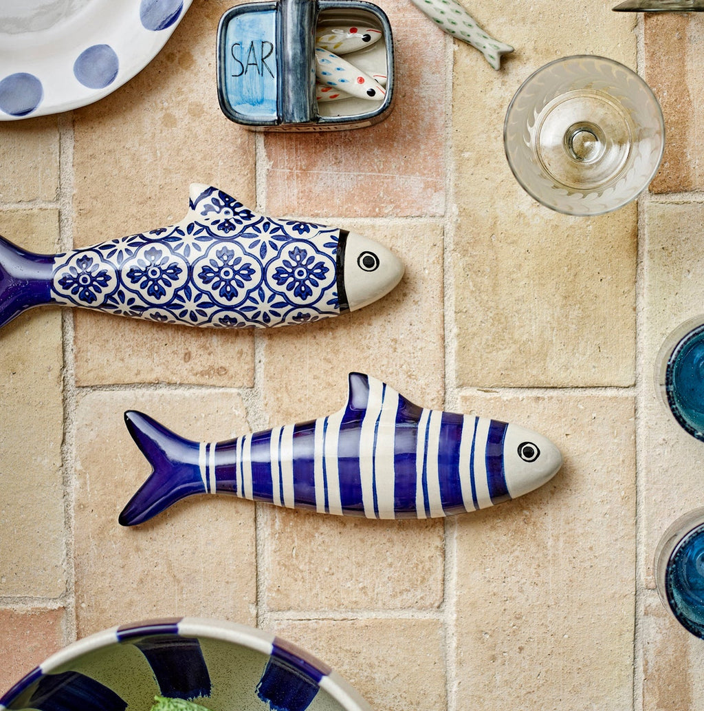 Dunne Blue Fish Wall Decor - Simply Rye