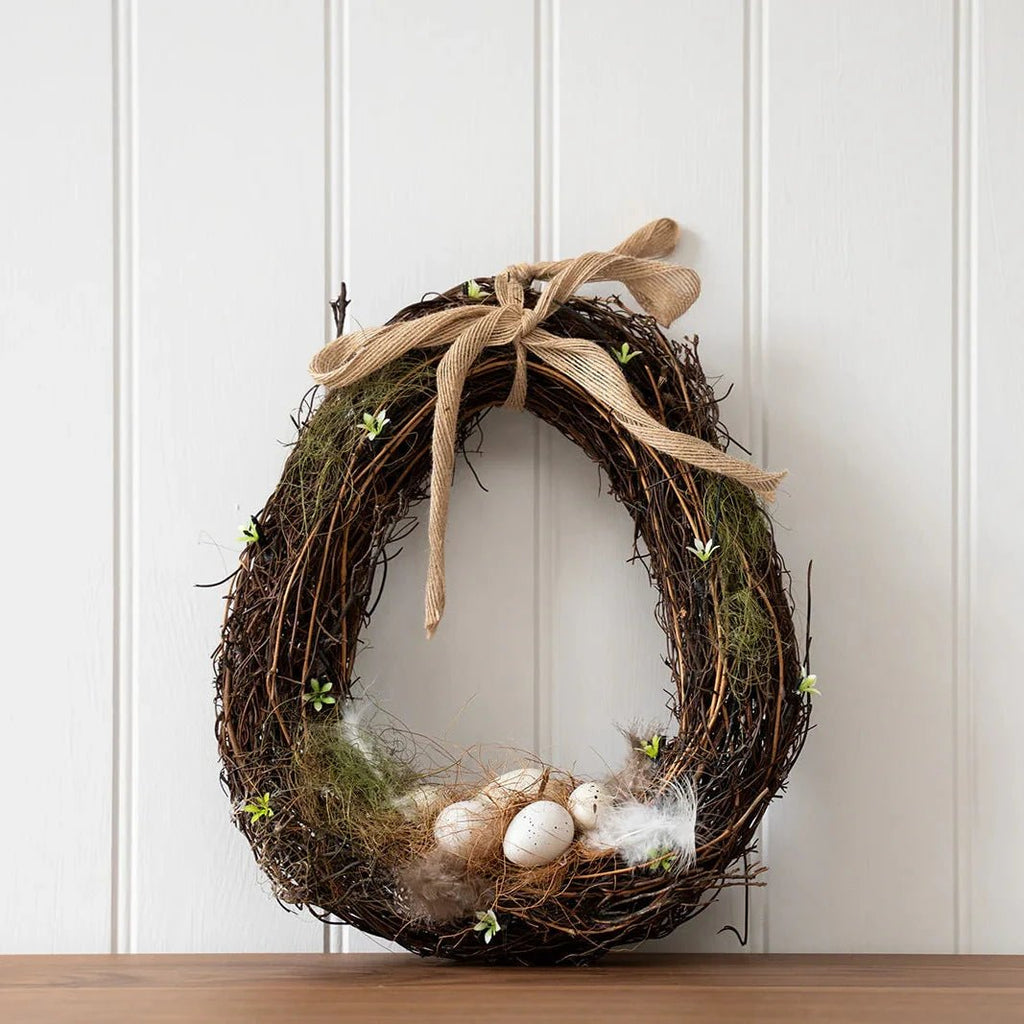 Egg Shaped Easter Wreath - Simply Rye
