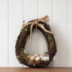 Egg Shaped Easter Wreath - Simply Rye