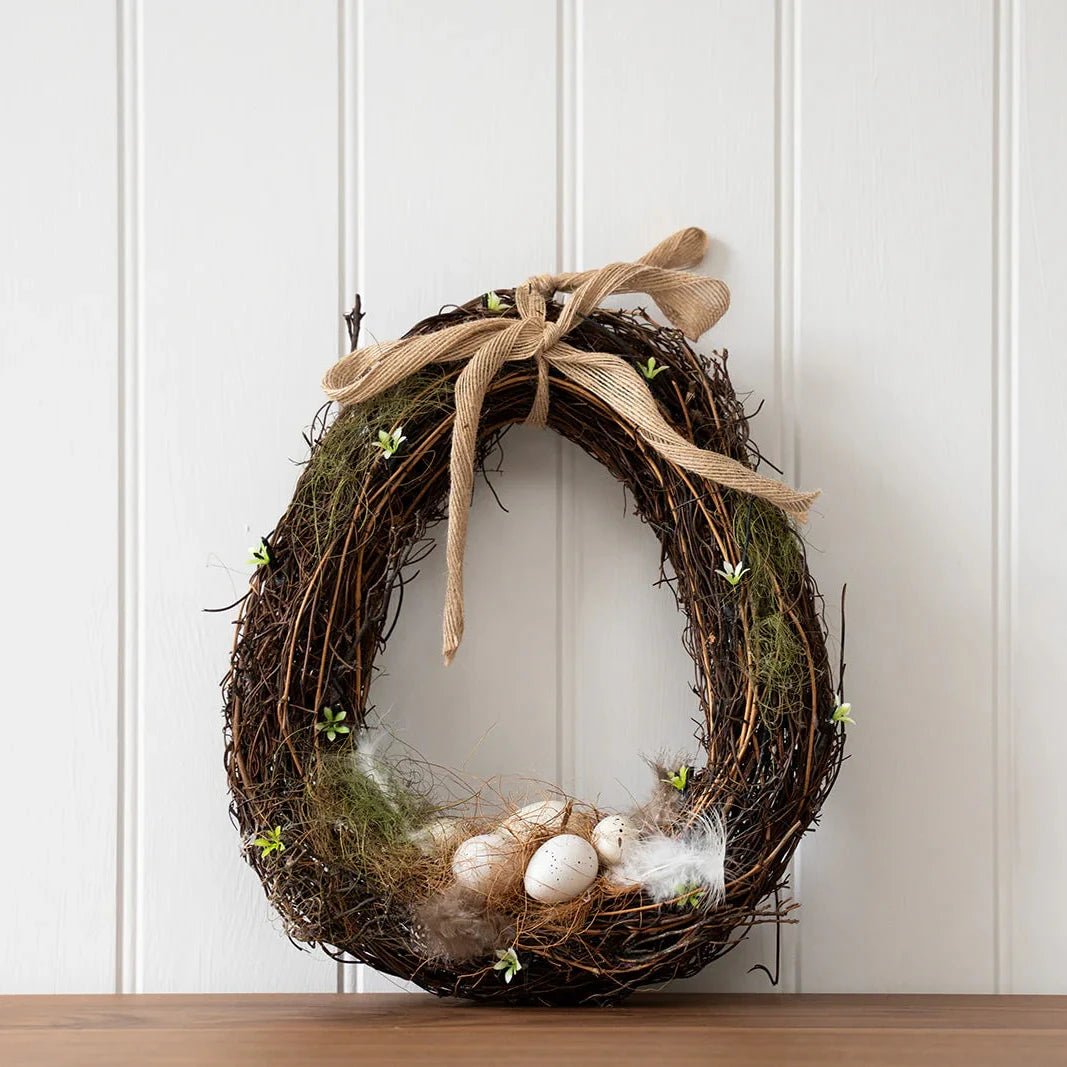 Egg Shaped Easter Wreath - Simply Rye