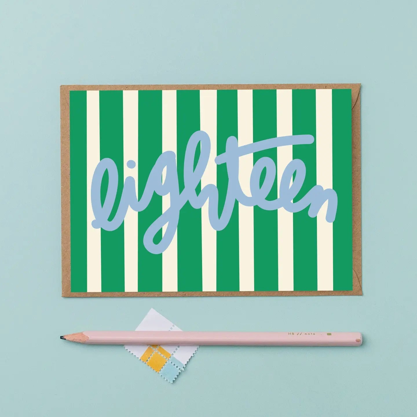 'Eighteen' Stripes Card - Simply Rye