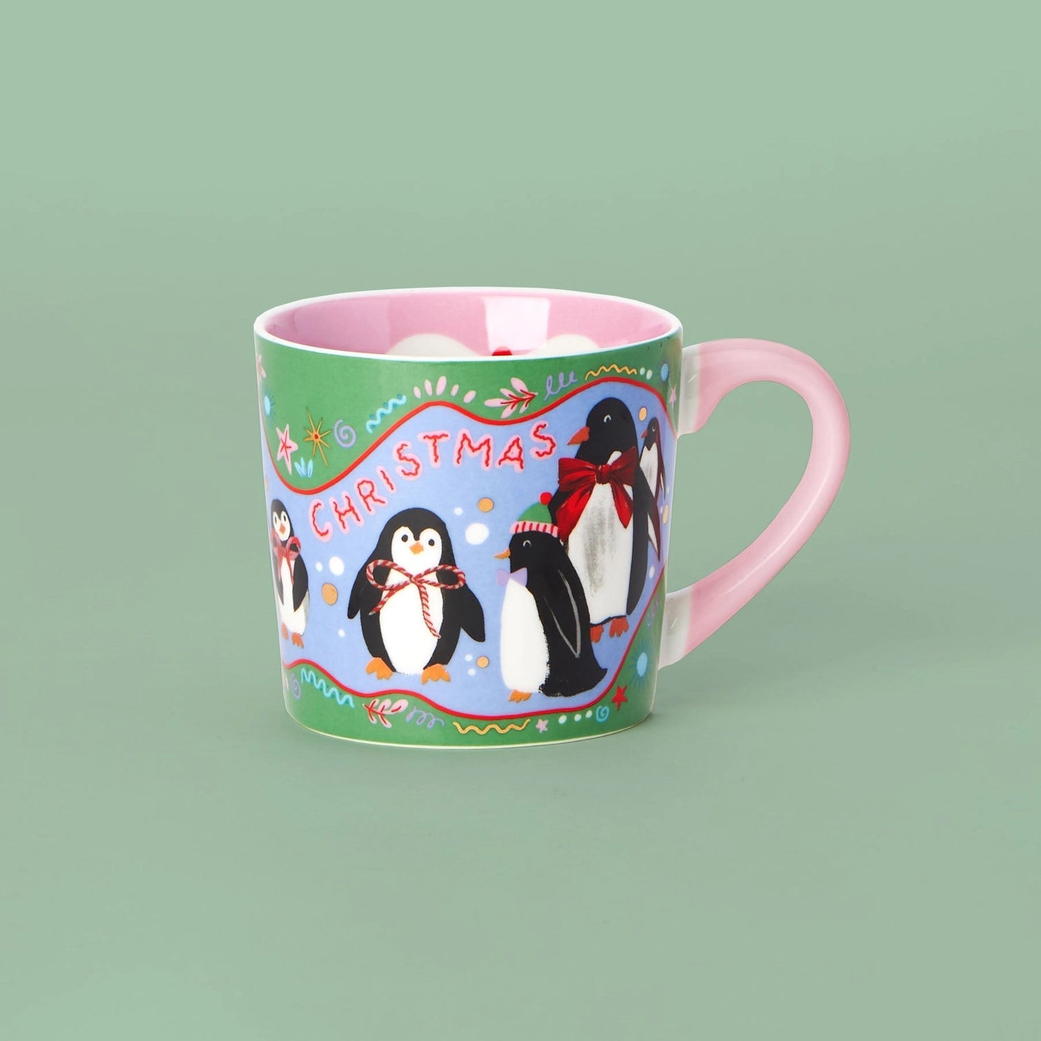 Eleanor Bowmer Cosy Penguins Christmas Mug - Simply Rye
