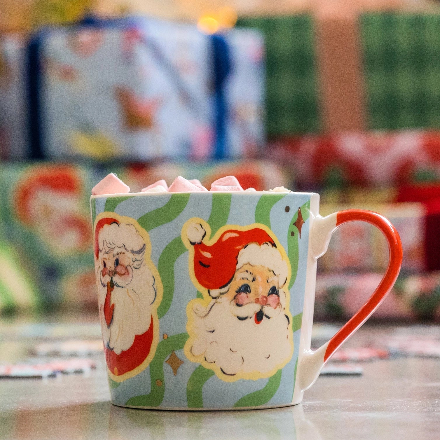Eleanor Bowmer Retro Santa Christmas Mug - Simply Rye