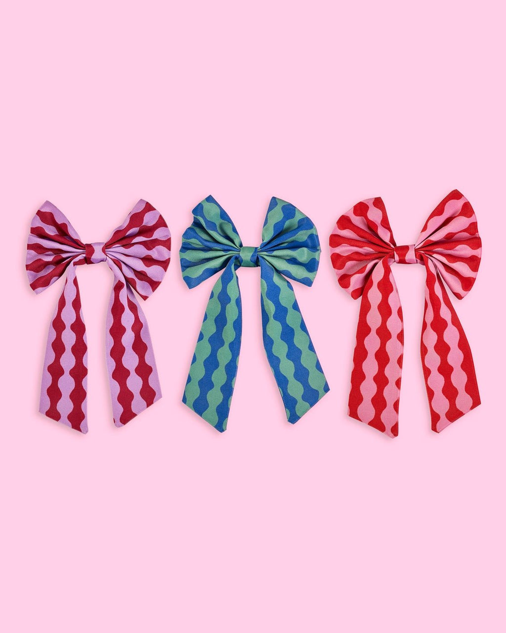Eleanor Bowmer Wave Stripe Christmas Tree Bows - Simply Rye