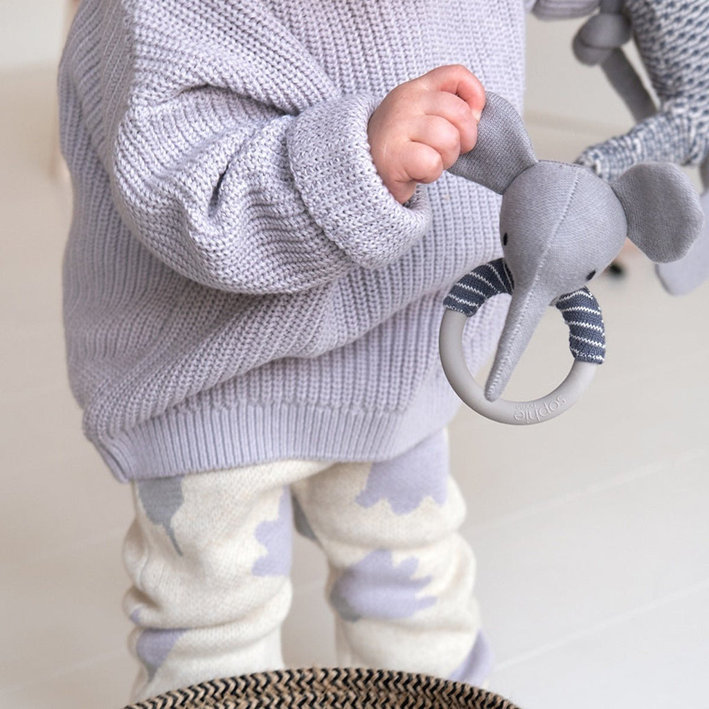 Elephant Teething Rattle - Simply Rye