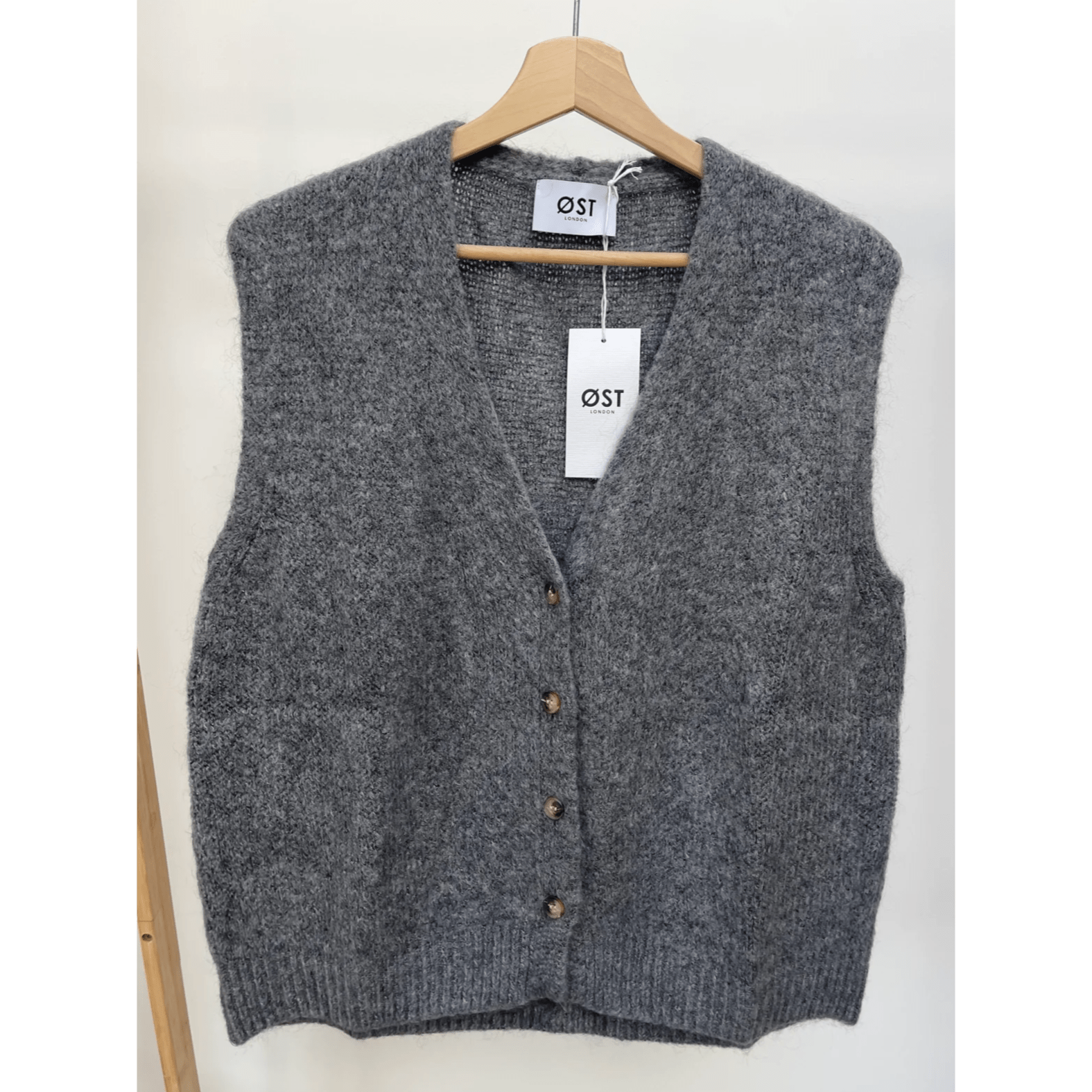 Erika Kid Mohair Vest - Dark Grey - Simply Rye