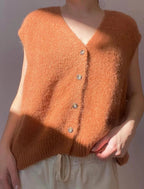 Erika Kid Mohair Vest - Hazel - Simply Rye
