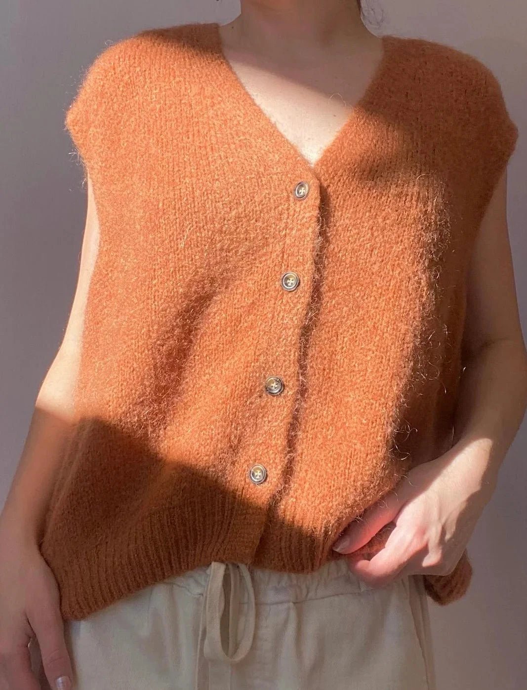 Erika Kid Mohair Vest - Hazel - Simply Rye