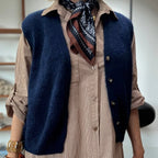 Erika Kid Mohair Vest - Navy - Simply Rye
