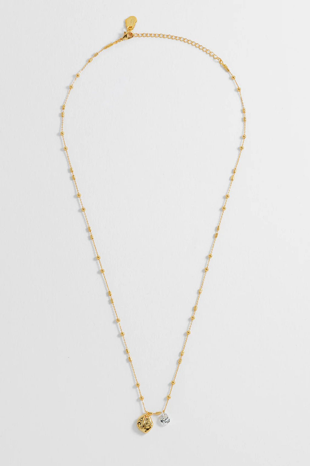 Estella Bartlett Beaded Chain and Molten Pebbles Necklace - Simply Rye