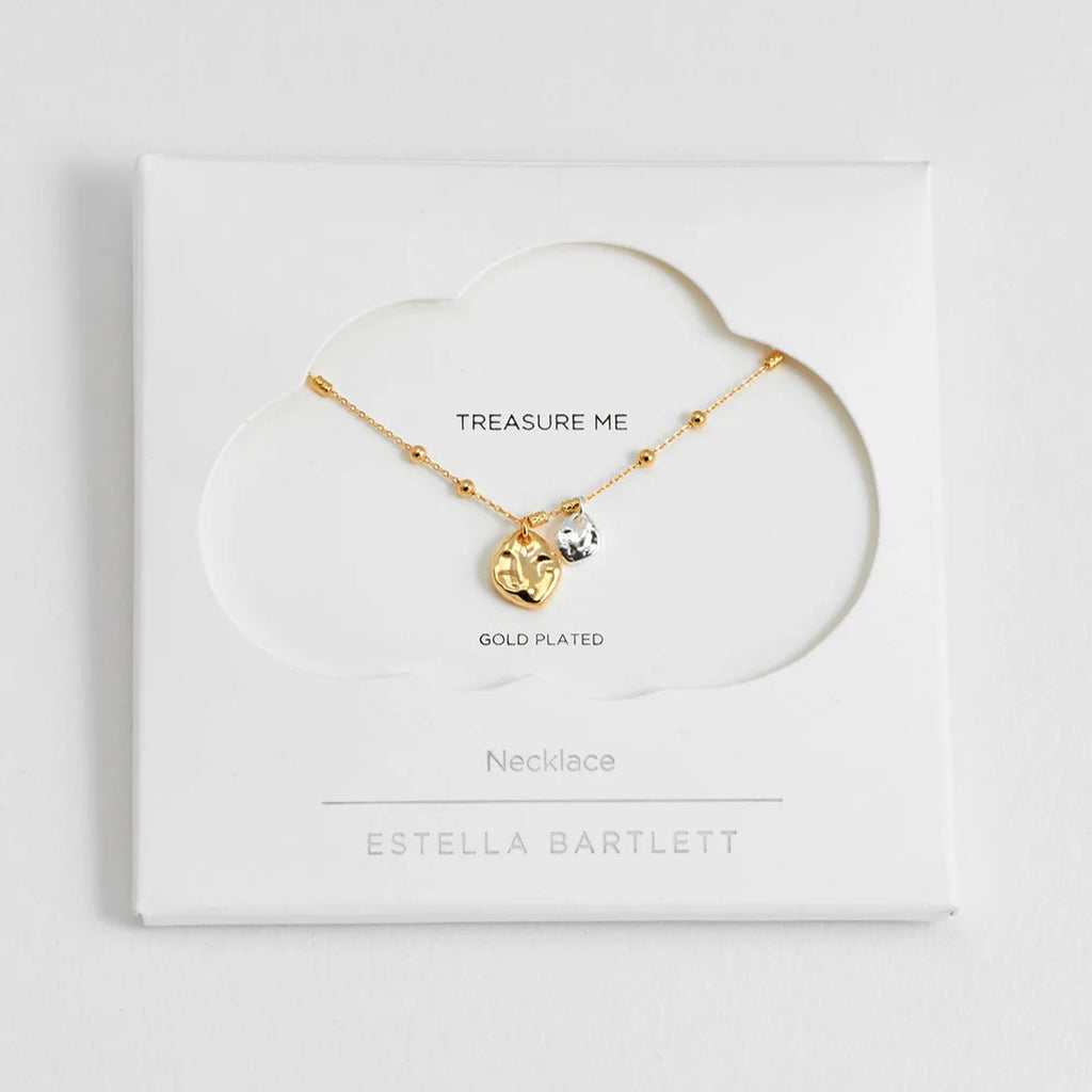 Estella Bartlett Beaded Chain and Molten Pebbles Necklace - Simply Rye