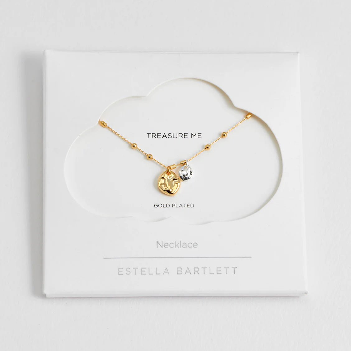 Estella Bartlett Beaded Chain and Molten Pebbles Necklace - Simply Rye
