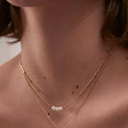 Estella Bartlett Beaded Pearl and Chain Necklace - Simply Rye