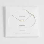 Estella Bartlett Beaded Pearl and Chain Necklace - Silver Plated - Simply Rye
