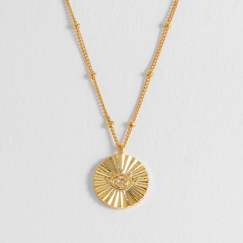 Estella Bartlett Boho Eye Coin Necklace - Simply Rye