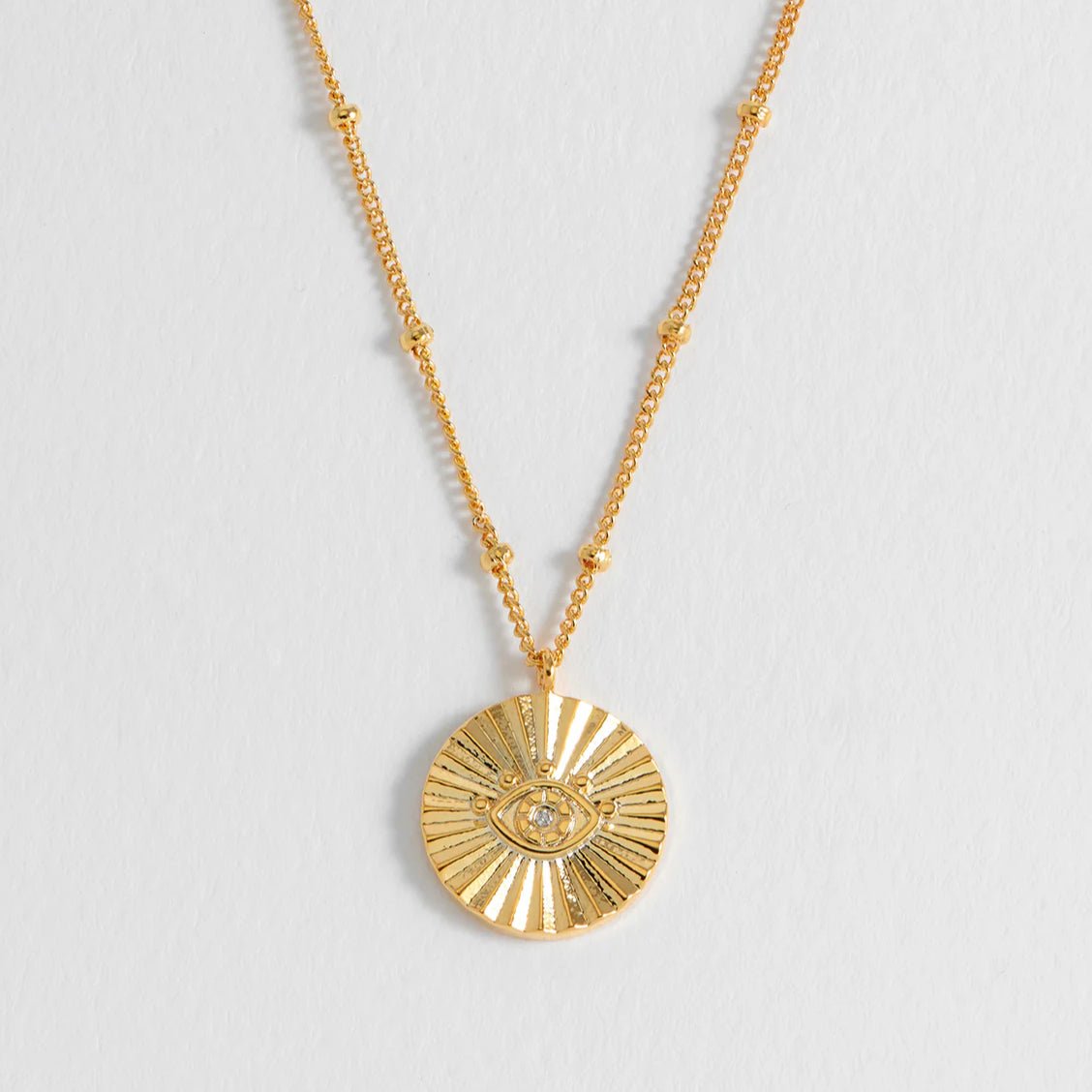 Estella Bartlett Boho Eye Coin Necklace - Simply Rye