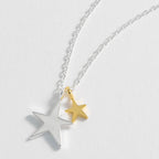 Estella Bartlett Double Hand Drawn Star Necklace - Simply Rye