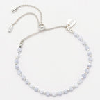 Estella Bartlett Gemstone Bracelet - Silver/Blue Lace Agate - Simply Rye