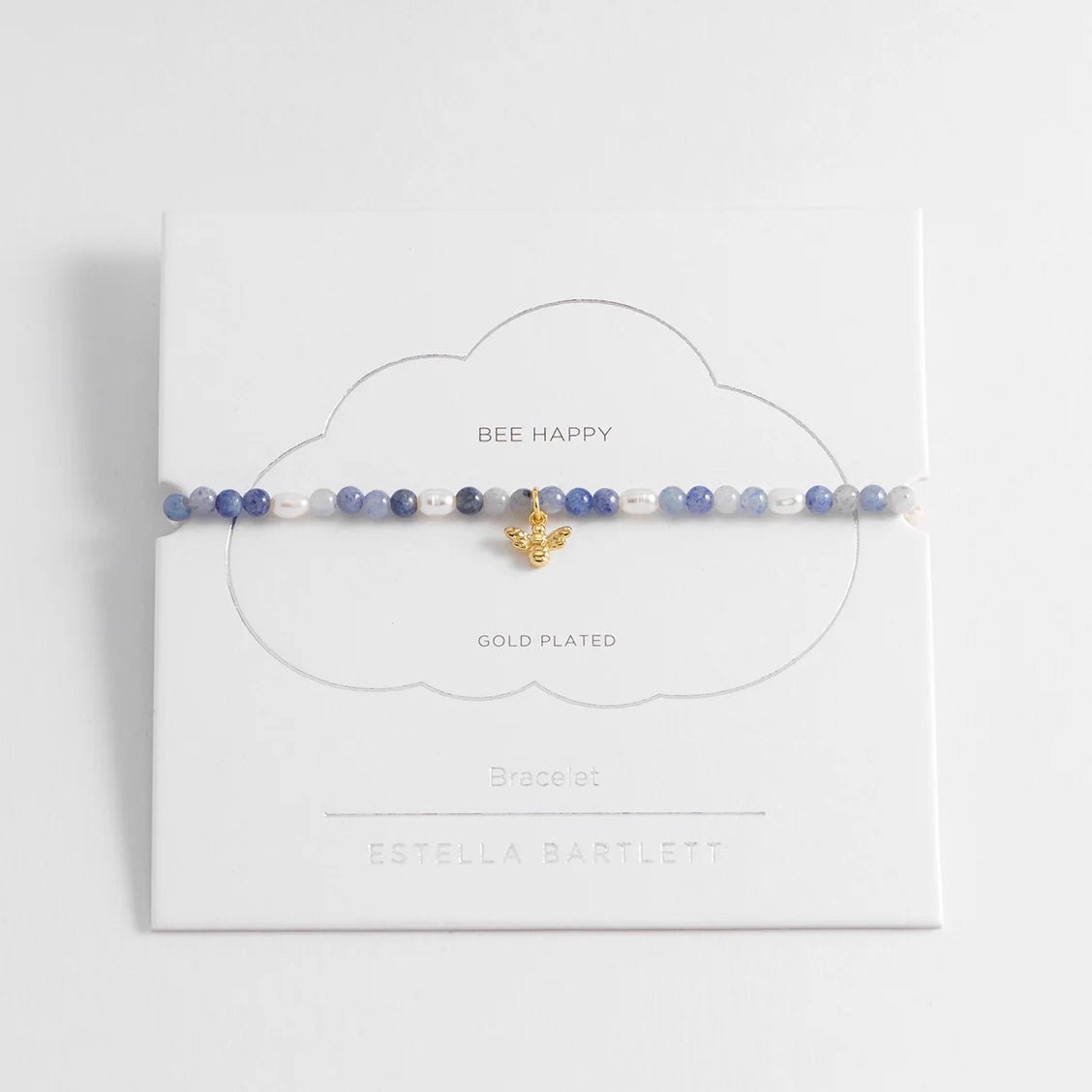 Estella Bartlett Gemstone Pearl Bee Bracelet - Simply Rye